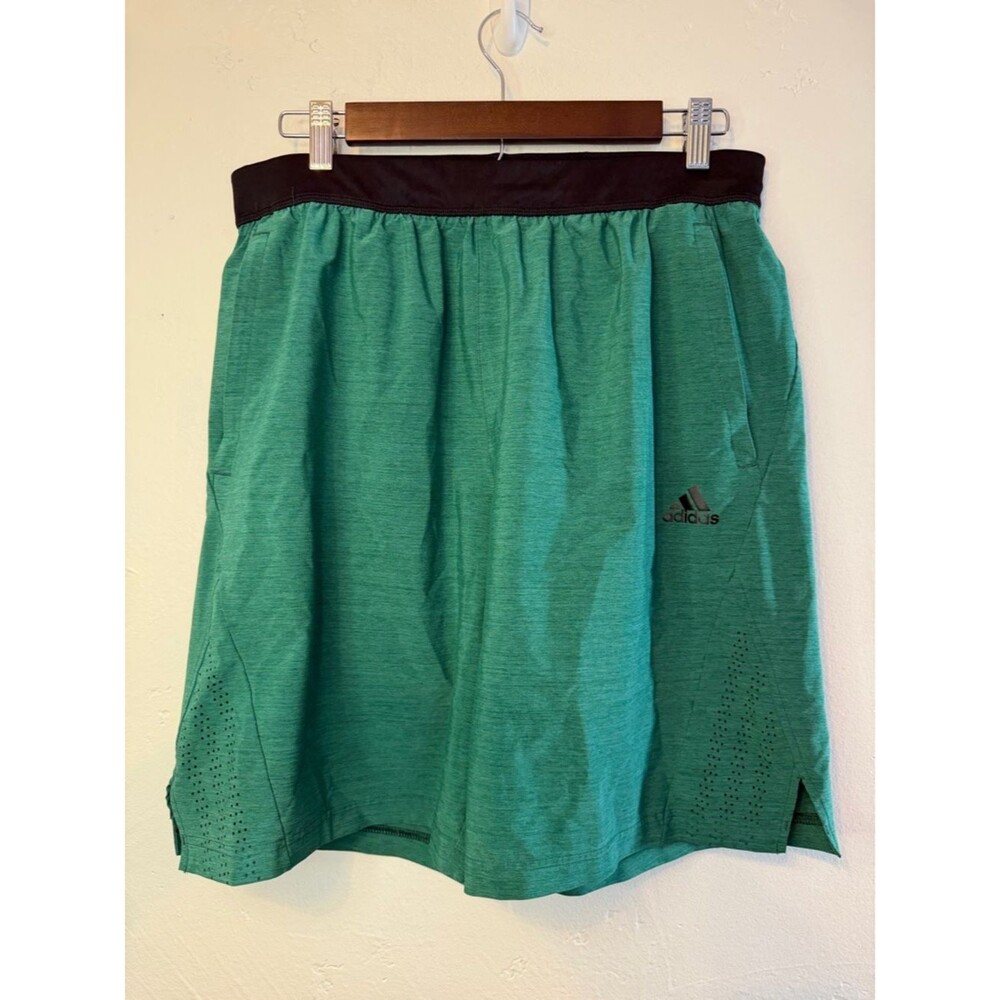 adidas  Green Athletic Skirt with Black Waistband